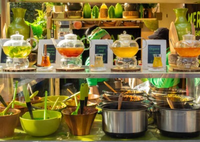 Colourful eats, Borough Market, London