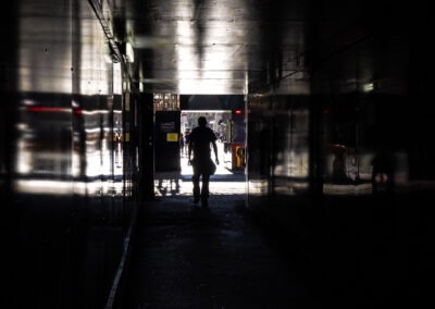 Light at the end of the tunnel, London UK
