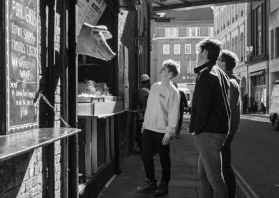 Pig Watching, Borough Market, London, UK